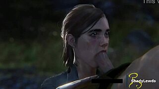 Ellie Sucking Dick in Wild 3D Cartoon Game. Her Anime Blowjob Skills Shine in Hentai Action!