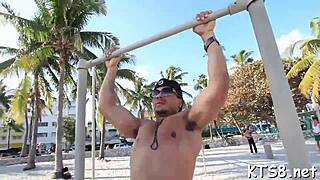 crazy ladyboy getting slammed by her boyfriend, wow what a show!