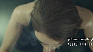 jill valentine gives a sloppy wet blowjob