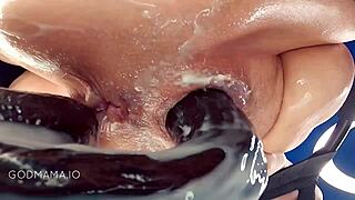 All You Need Is to Relax While Godmama Works Her Magic on Your Hard Cock. She'll Stretch You Good in Homemade Action.