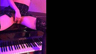 I-I train my skinny submissive slave with clit clips, mistress style.