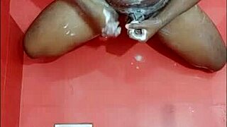 i... i bathing in the shower