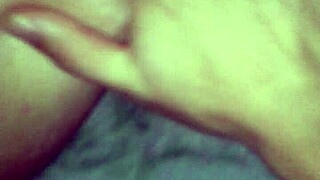 Wife's intense masturbation leads to explosive orgasm on all fours