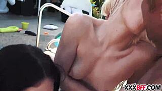 Best Friends Dive Into Pool Party Fun