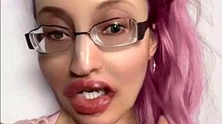 face seduction with goddess in glasses