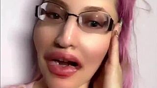 face seduction with goddess in glasses