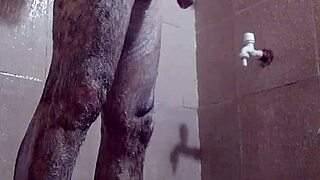 Mexican Woman Masturbates in Public Outdoor Shower