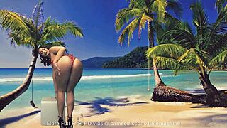 Can you handle this curvy amateur girl fucking herself with a glass dildo on webcam?