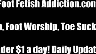 Sexy feet in heels tease and stroke