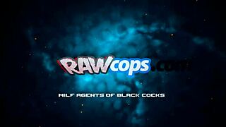big ass milf cops INTERROGATE thick BBC with juicy cunts in office 3some 👮🍑