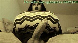 bbw shemale whore karola ts shakes her big tits and hard cock