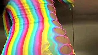 Latina Milf Wife Fingers Pussy Then Fucked Bent Over In Elevator Squirt Fest