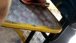 Perfect Little Feet Girl Rides Bus Part One