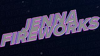 jenna fireworks takes bryan gozzling's sloppy anal gape and cumshot