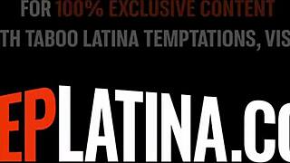 stepdad's monster cock rips open tiny latina teen's tight hole?