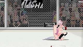 Princess ring 2 izabel vs natasha lesbian wrestling catfight turns wild?