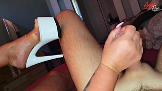 does mommy's tanned heels in the bedroom make your cock throb