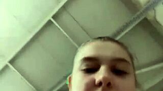 watch her extreme gym squirting orgasm hit hard outdoors