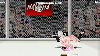Princess ring 2 izabel vs natasha lesbian wrestling catfight turns wild?