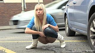 naomi wanders outdoors for a steamy public pissing show that leaves you craving more