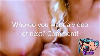 Horny Blonde Teen Maria Jade and Wife Carmen Valentina Share Double Blowjob Cum Kiss