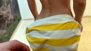 stranger bends petite latina over for hard doggystyle creampie pounding