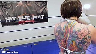 i'm chokin' on punches from this tall foxy boxer girl vs tiny 18+ slut