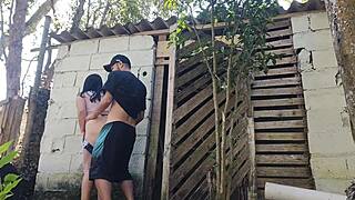 i got the builder over for a quote but he couldn't resist pounding my juicy latina ass bareback