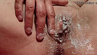 Ever seen big pussy lips shaved smooth wet?