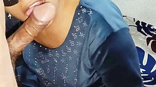 indian bhabhi sucks tight pussy then fucks with hindi moans