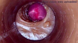 POV oiled pussy filled with precum cum creampie close-up 4k monster cock deep