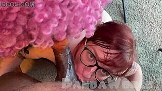 i'm shakin watchin this ebony slut share sloppy bj and titty fuck with fat pawg bbw in mff threesome