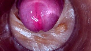 POV oiled pussy filled with precum cum creampie close-up 4k monster cock deep