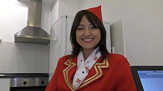 Air Hostess Suzy Rainbow's Huge BBC Bareback Casting!