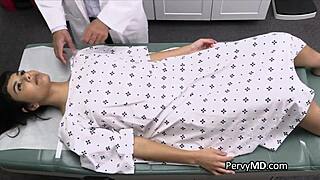 latina teen patient bent over 😈 doctor fucks her doggystyle on hidden cam🏥