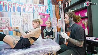 Tattooed Couple Foursome Pounds Big Dicks Anal Ass To Mouth Cumshots