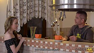can you believe young skinny dollface fucks old man in country house?!