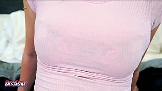 Katie Kingerie tattoos shine in rimjob ball licking deepthroat cum swallow passion