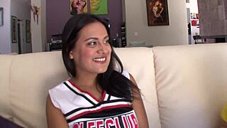 Does Tiny 18-Year-Old Latina Selma Sins Handle Monster Cock Jizz?