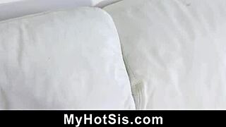Stepsister Tricked With Blindfold Into Riding Brother's Monster Cock Hard