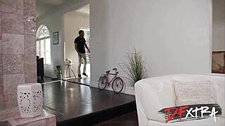 stepmilf watches her horny stepdaughter get railed hard by that monster cock 😱🍆💦