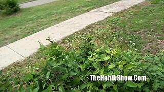 Petite Redboned Freak Gets Monster Bbc Pounding at the Hood Trap House!