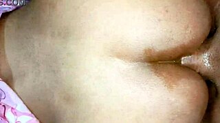 Indian bhabhi moans loud as huge cock pounds her fat ass and pussy rough