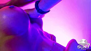 Her tight young body trembles as the masseuse's hands slide deep making her crave every thick inch