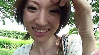 mizuki picked up and fucked in hairy pussy