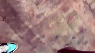 fiesta over and this juicy latina teen spreads legs on street he unloads cum in minutes