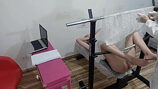 NAUGHTY GYNECOLOGIST EXAMINES TIGHT YOUNG PUSSY IN HOSPITAL BED!