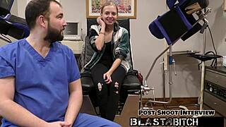 ava siren gags on dick backstage then spreads for missionary cum blast