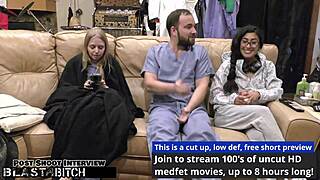 Jasmine's hairy bush blasted by doctor Tampa's cum round two
