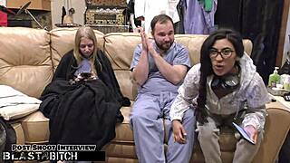 Jasmine's hairy bush blasted by doctor Tampa's cum round two
